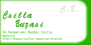 csilla buzasi business card