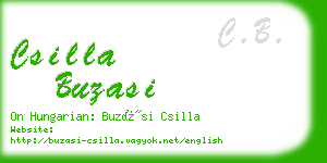csilla buzasi business card